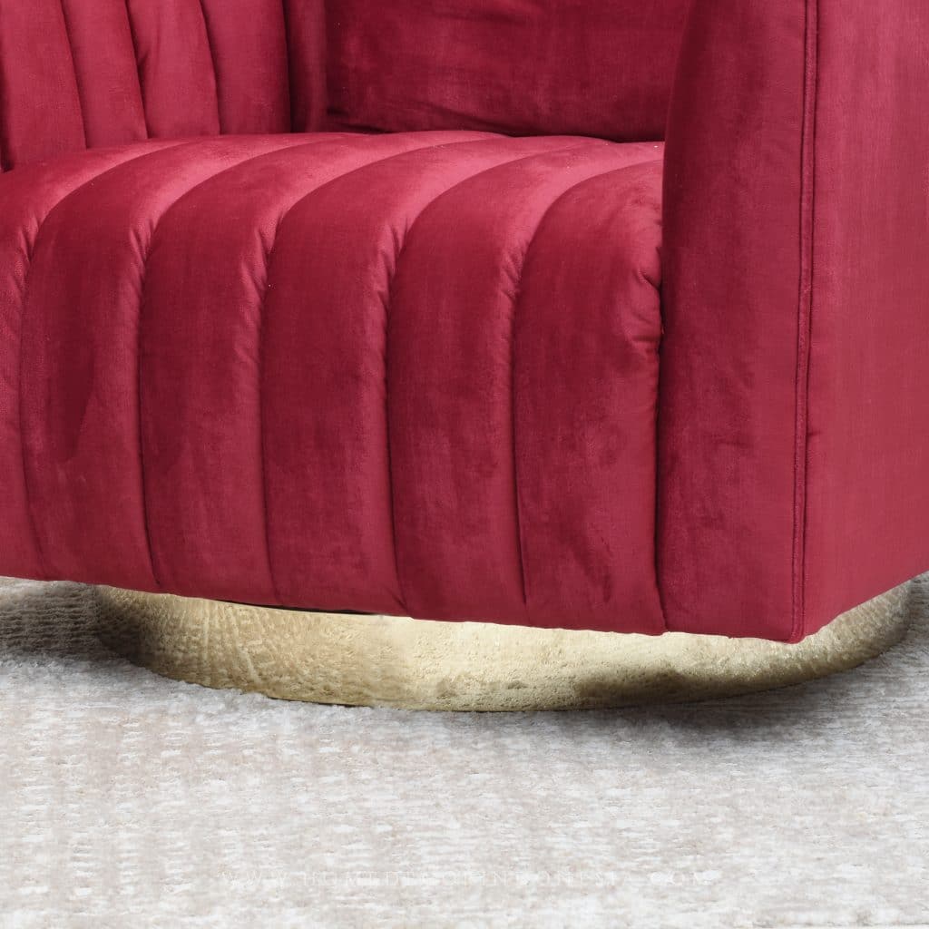Home Decor Armchair Ortha Swivel Gold Chair Legs