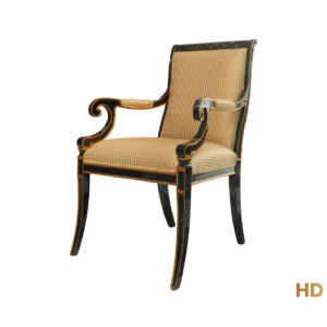 Home Decor Arm Chair Charleston Chinoiserie STTMC- 49 Side View