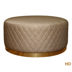 Home Decor Joke Round Ottoman Front View