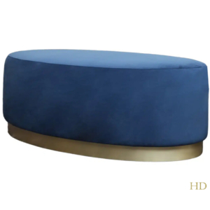 Home Decor Stool Laval Marquis Navy Side View