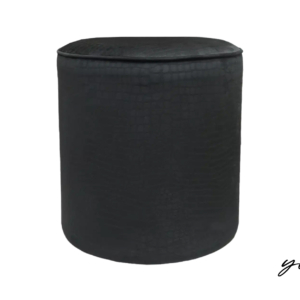 Home Decor Thunder Pouf Touch Onyx Ottoman & Pouf Front View