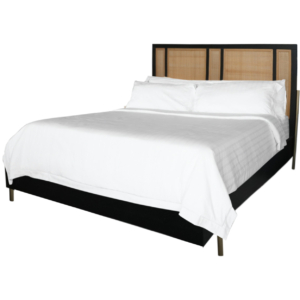 Home Decor Rattan King Bed Set Side View