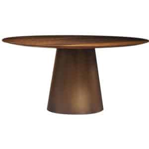 Home Decor MU-020-003 Cone Base Round Dining Table 1525 Front View