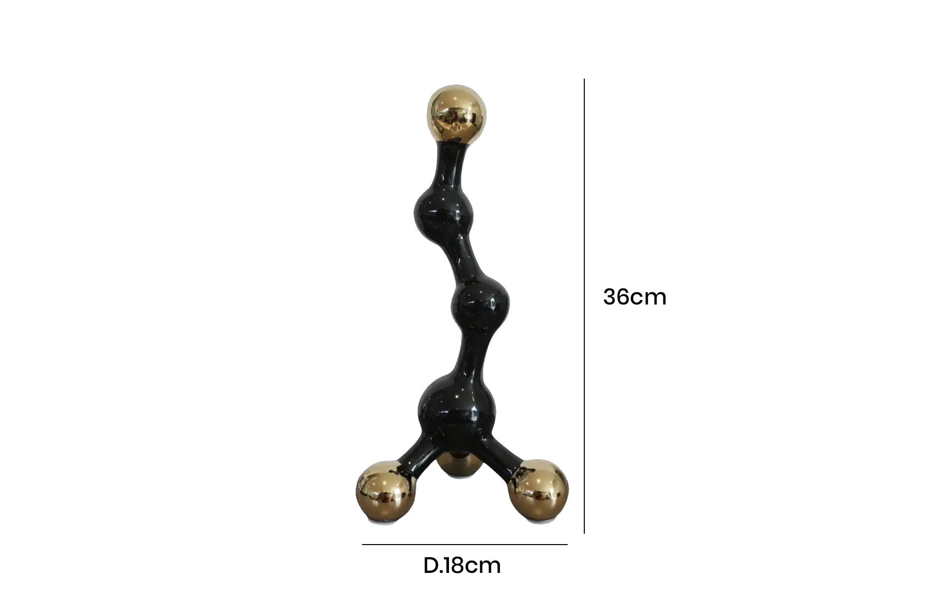 Home Decor Ceramic Molecular Structure A FD-D24019A Front View Size