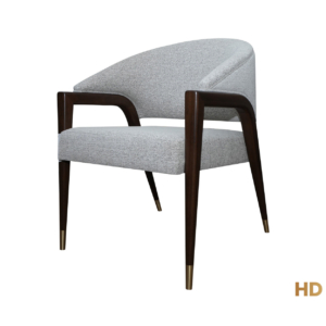 Home Decor Chair with Armrests Questa Q010 Side View