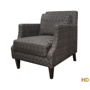 Home Decor Fay Arm Chair IA 02 Chestnut Side View