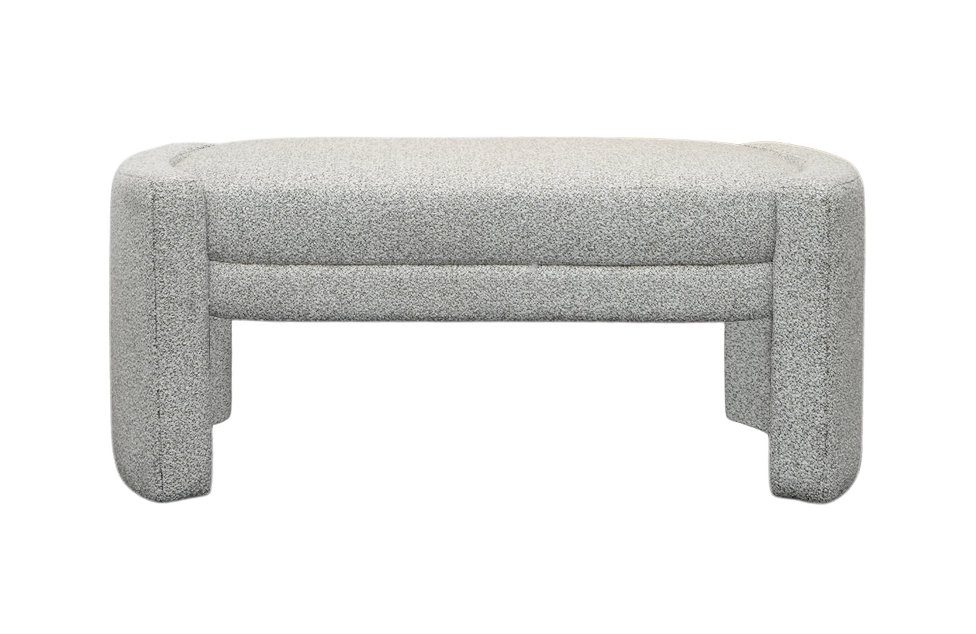 Home Decor Carnelian Bench MM Pepper Front View