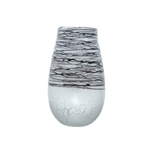 Home Decor Vase & Ceramic Jars Black Coil Vase A FB-E24055A Front View