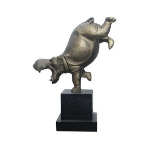 Home Decor Sculptures Handstand Hippo FC-SZ24079 Side View