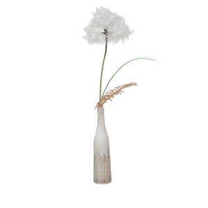 Home Decor Flower Arrangement Modern Medium Botel / Gold Fern-Dandellion No.37-25