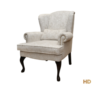 Home Decor Armchair Athena Wing Chair EWV3B Champagne Side View