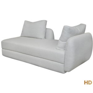 Home Decor Blooms Chaise Large KD White Side View