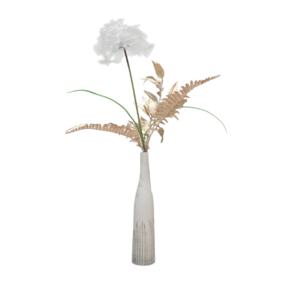 Home Decor Flower Arrangement Skinny Tall Botel/Dandellion (L) No.1-25 Front View