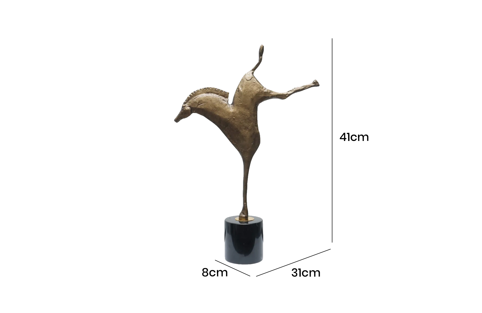 Home Decor Table Decor SJ041533-S Side View Size