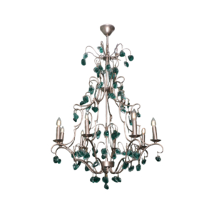 Home Decor Ceiling Light Chandelier D5058-8SYS-BU Front View