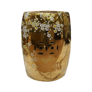 Home Decor Ceramic Stool V Design 74 Front View