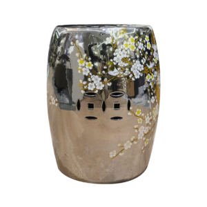 Home Decor Ceramic Stool V Design 75 Front View