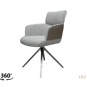 Home Decor Davis Swivel Dining Armchair Side View