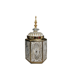 Home Decor Ceramic Decorate Jar V Design 15S Front View