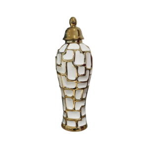 Home Decor Ceramic Decorate Jar V Design 2 Front View