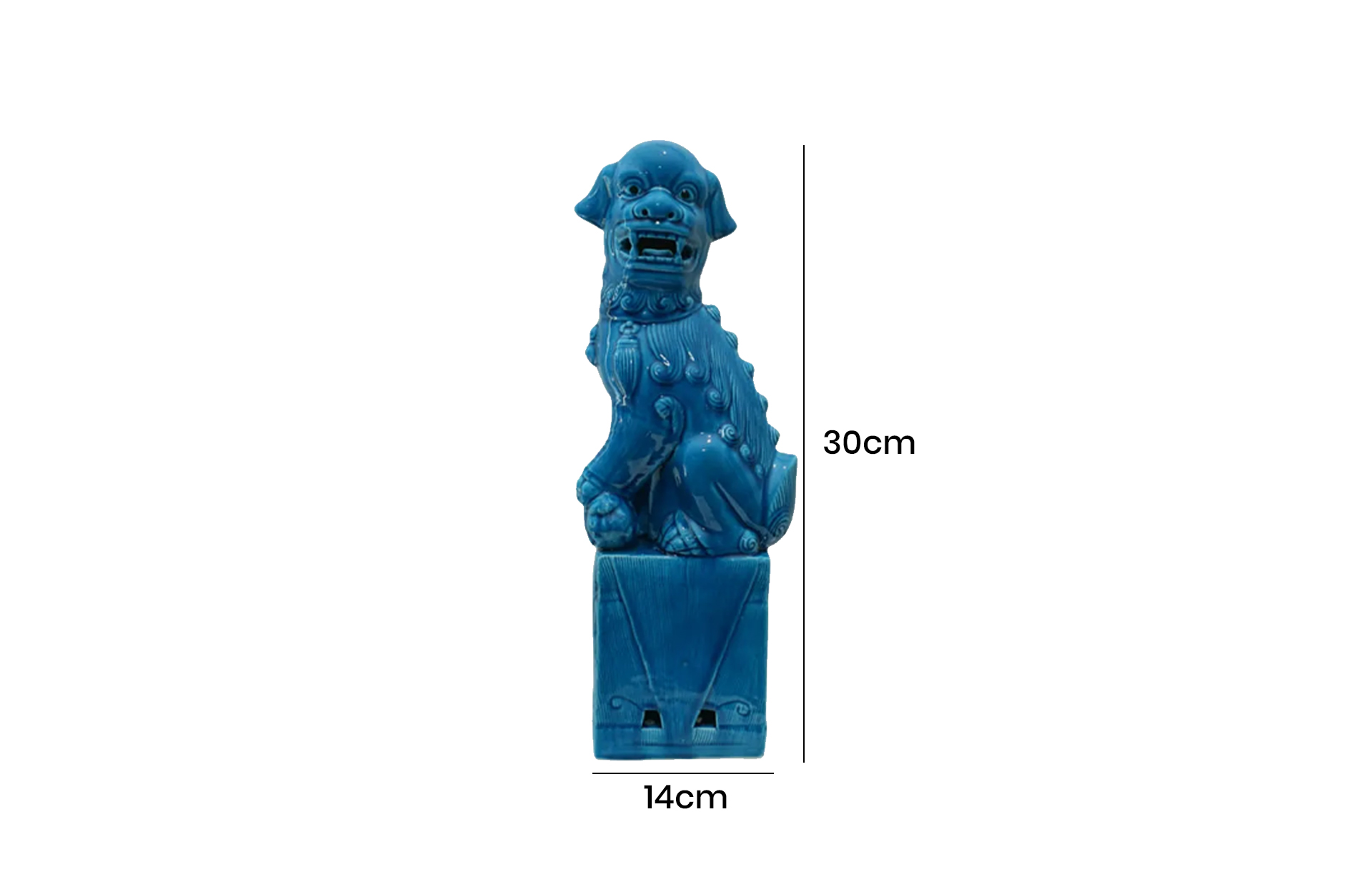 Home Decor Ceramic Decorative Ornaments V Design 63 BR Left Front View Size