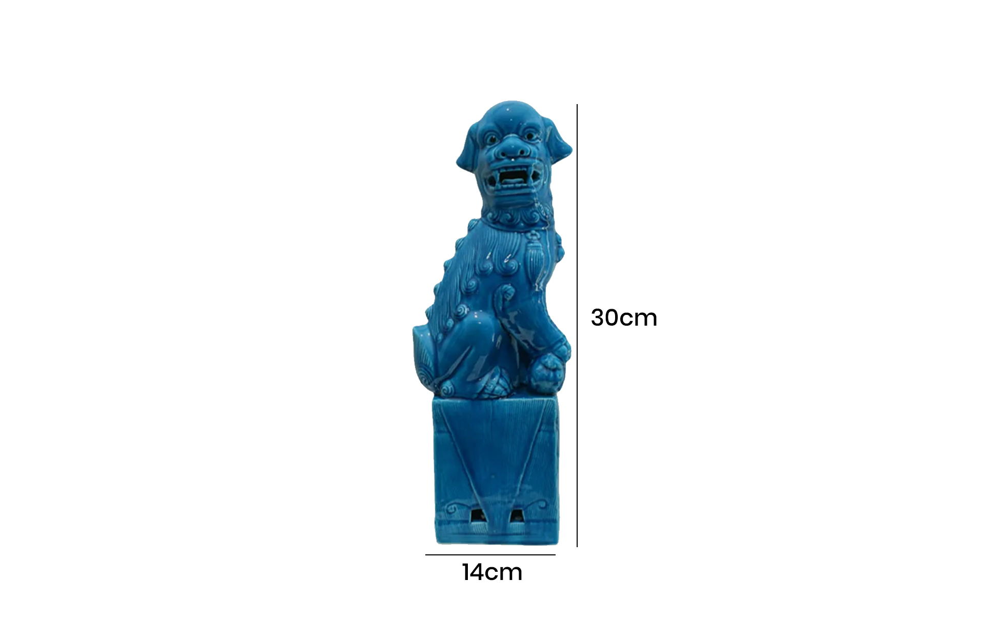 Home Decor Ceramic Decorative Ornaments V Design 63 BR Right Front View Size