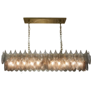 Home Decor Chandelier D5188-11BR-PSG Front View