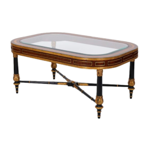 Home Decor Coffee Table Karna, Glass Top 34810 Side View