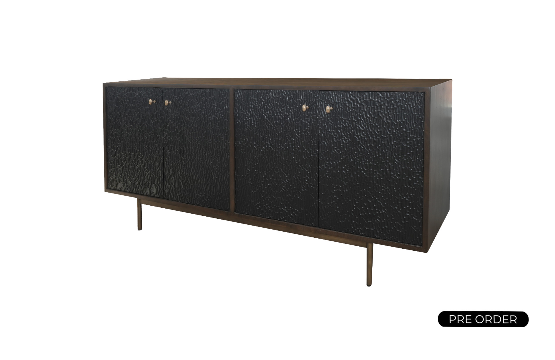 NO-028 Sideboard 4 Doors Chipped Small