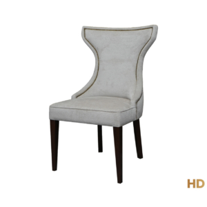 Home Decor Abelia Dining Chair PA WR 03 Beige (Paku Bronze) Side View