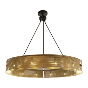 Home Decor Chandelier D8208-12PG-YB Front View