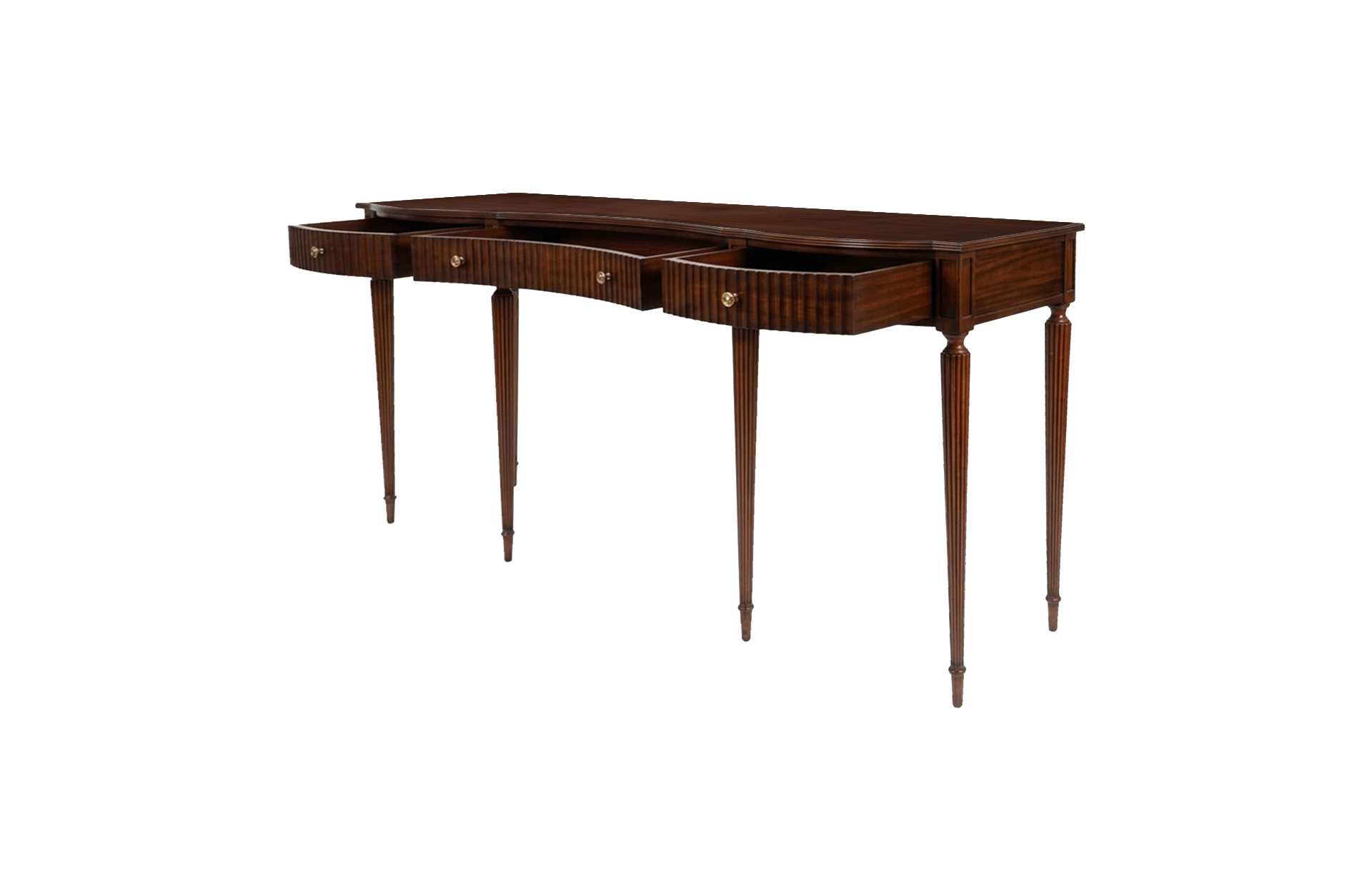 Home Decor Console Frivole, Wooden Top 34380 Side View Open