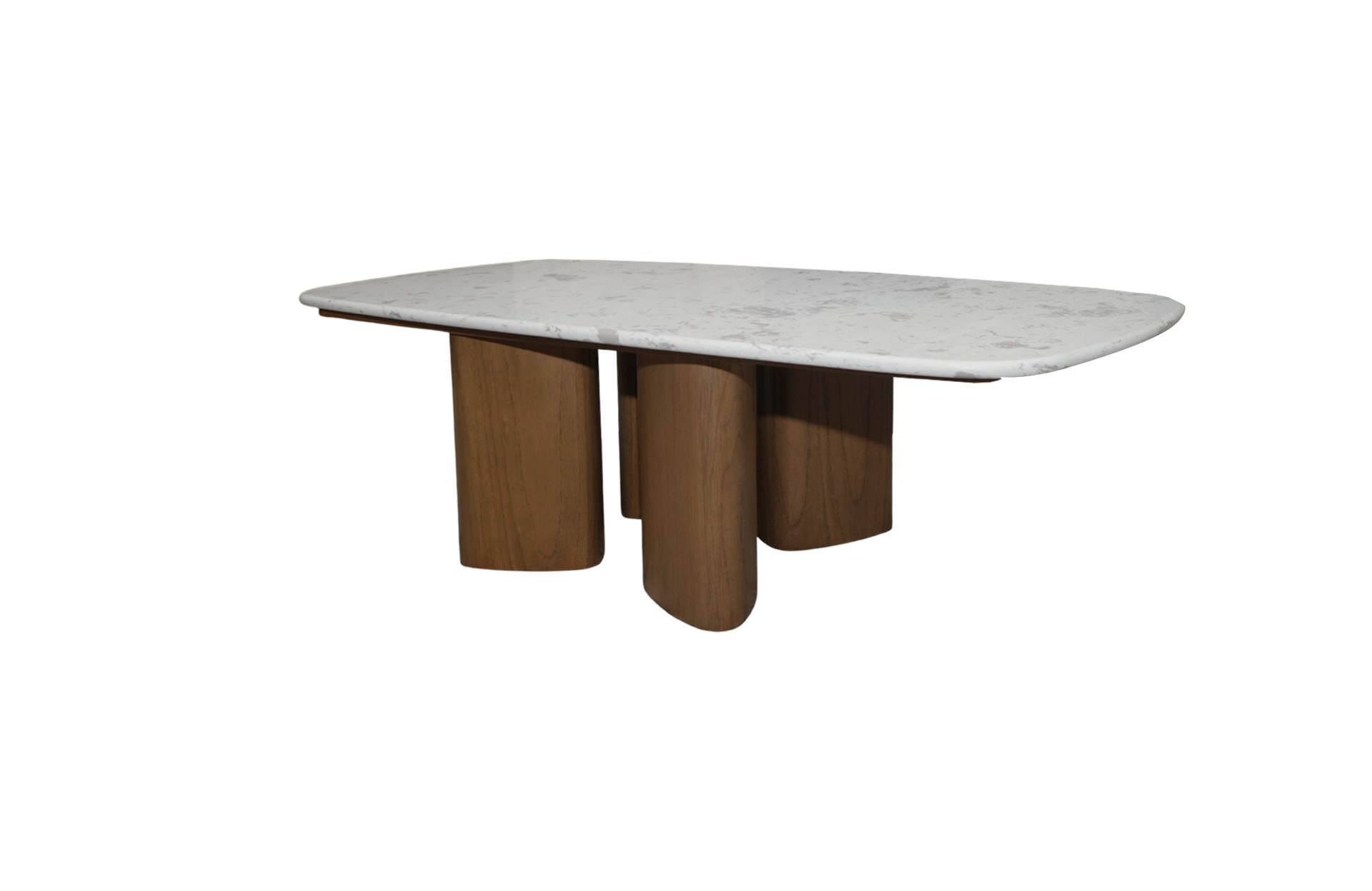 Home Decor Coffee Table Leg Pebble New Side View