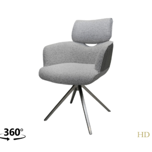 Home Decor Davis Swivel Dining Armchair CL 12194 LG Side View