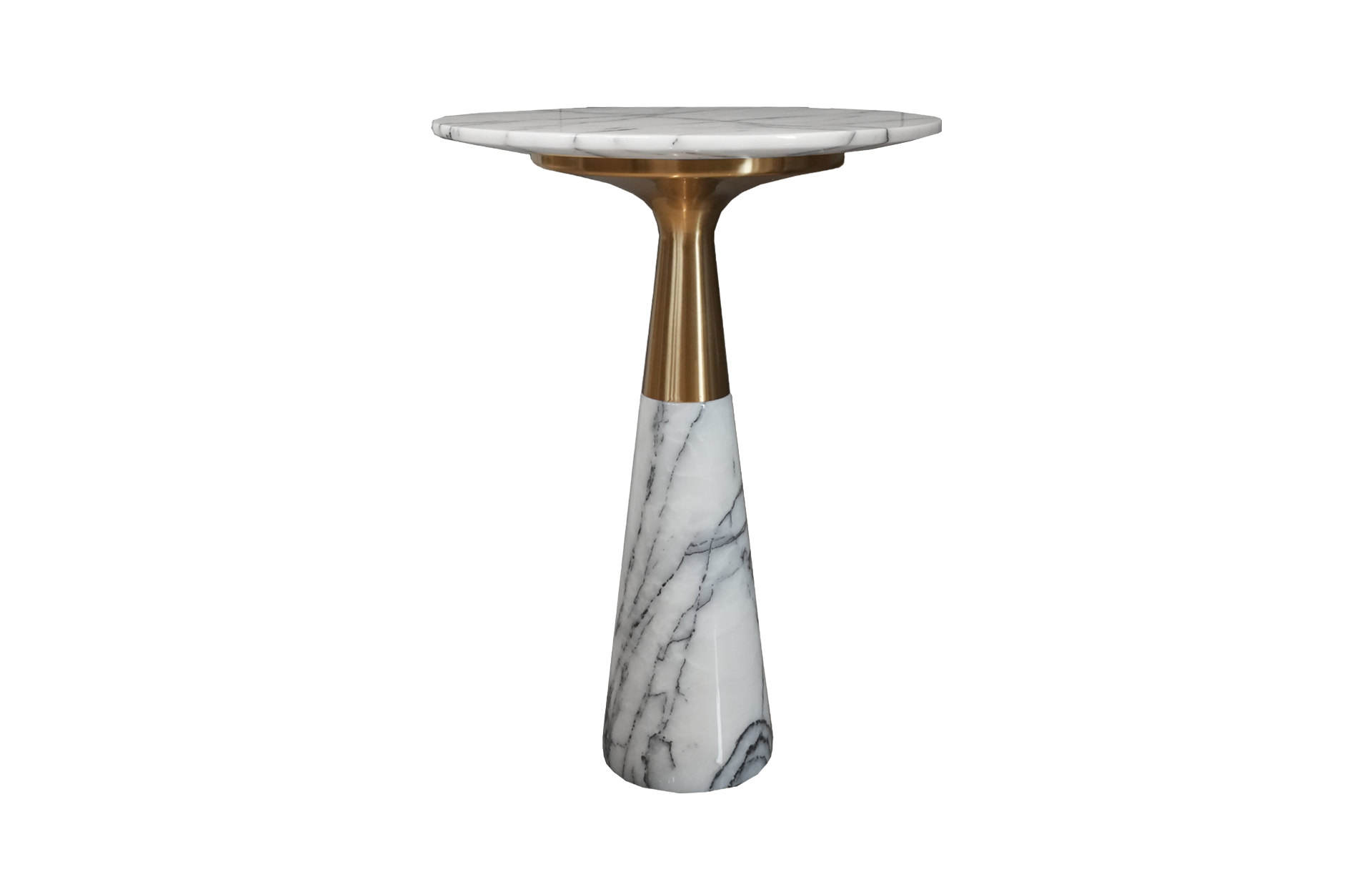Home Decor HB 3213 Table Coffee Bronze Side Table Front View