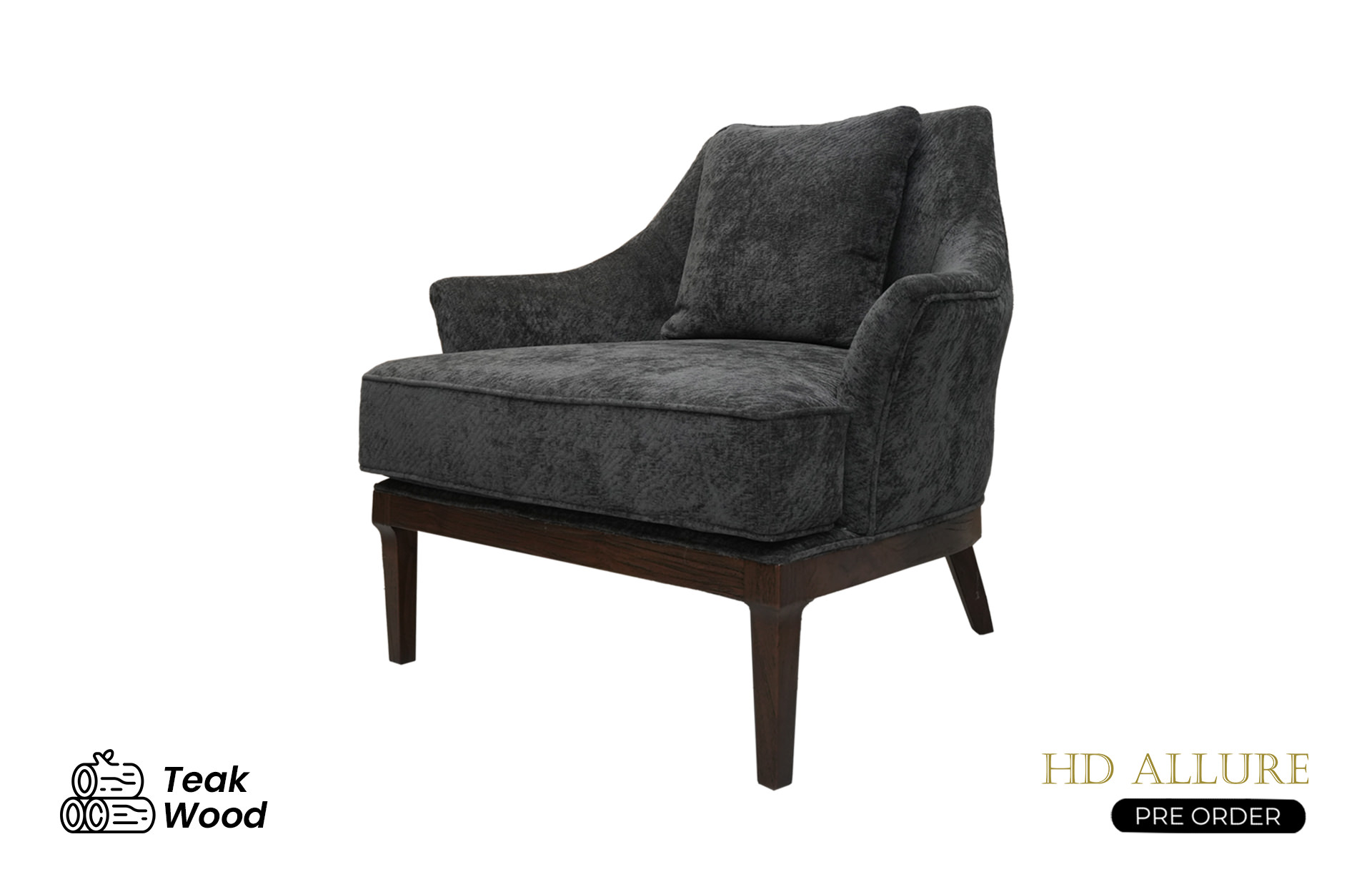 The Livia Armchair featuring a sleek, contemporary design with plush upholstery and elegant curves, supported by a sturdy yet minimalist frame, perfect as a stylish accent chair for a modern living room or bedroom.