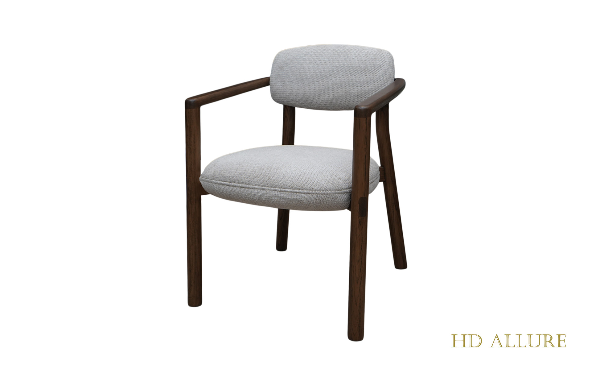 Home Decor Bubal Dining Chair with Armrest Side View
