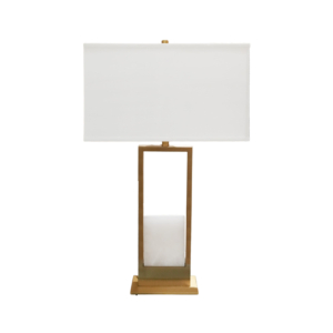 Home Decor HB 3266 Lamp Accessories Half Matte Brass Bronze Front View