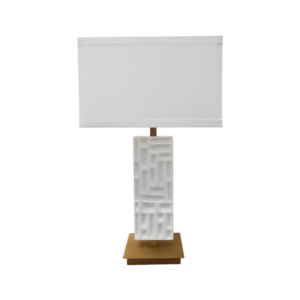 Home Decor HB 3549 Lamp Accessories Half Matte Brass Bronze Front View