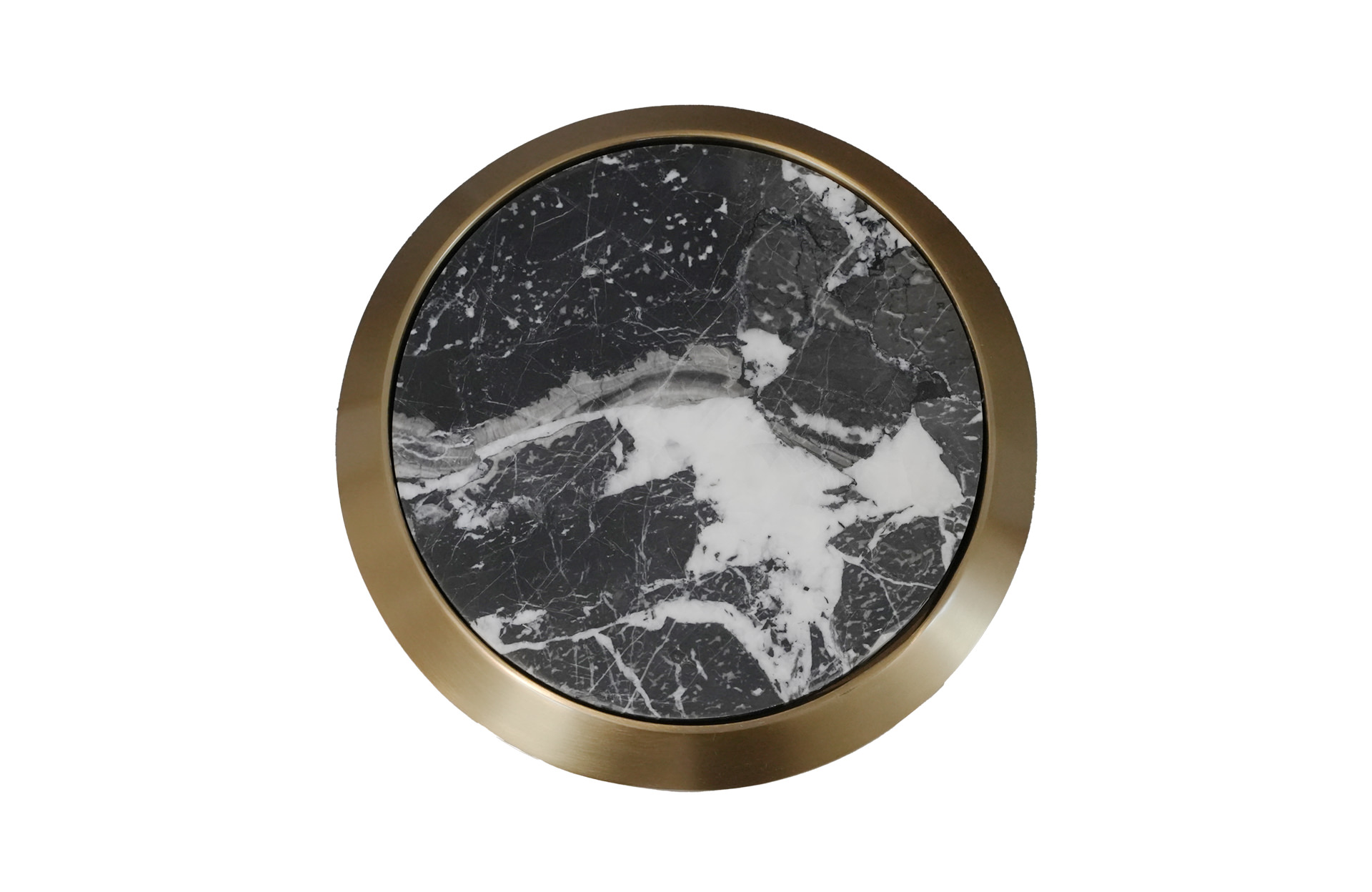 HB 3801 Table Half Matte Brass Bronze - Home Decor