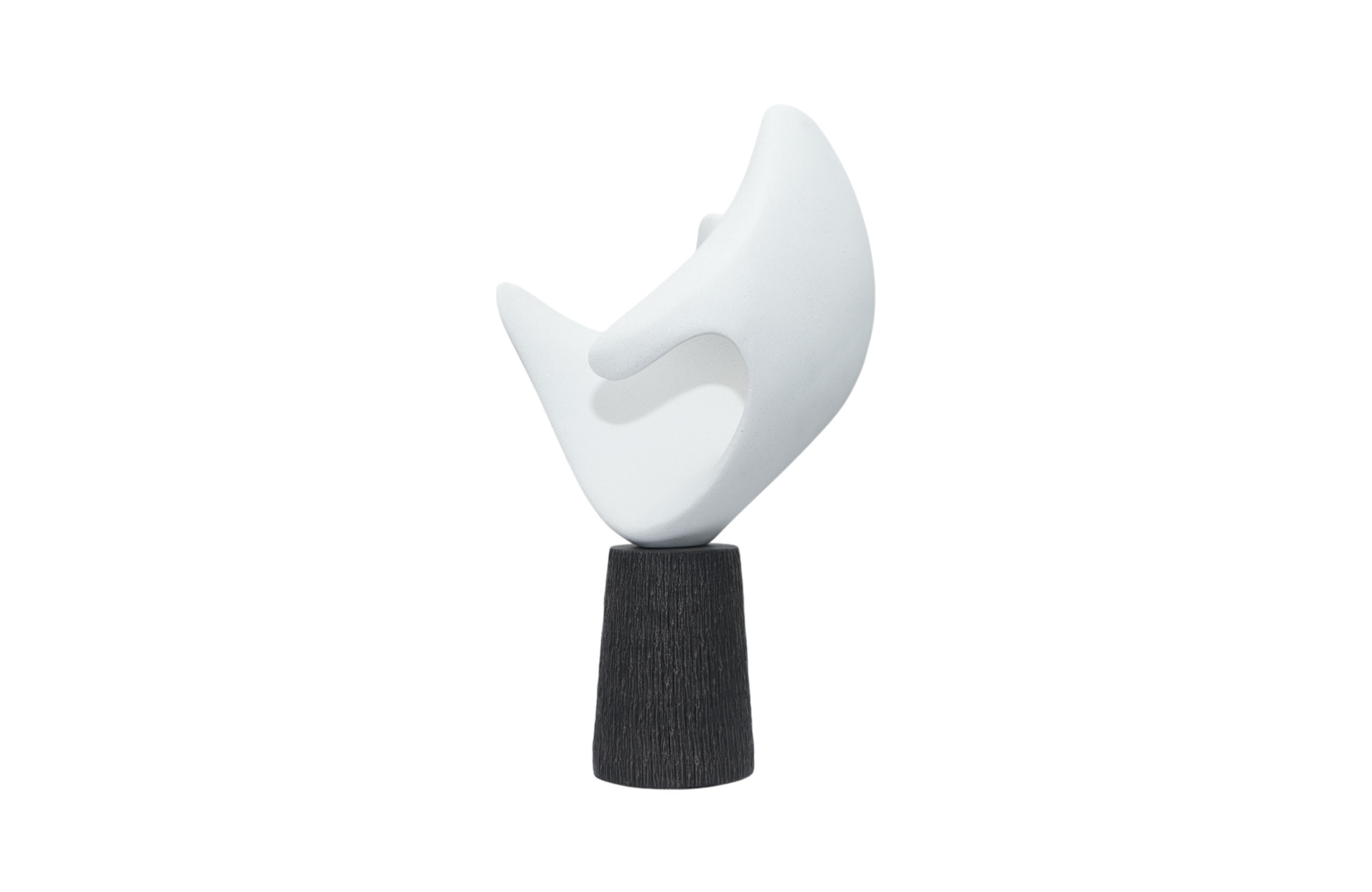 Home Decor FC-SZ25012 White Solid Sculpture Side View