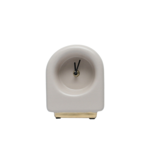 Home Decor FD-D25010 Gold Base Table Clock Front View