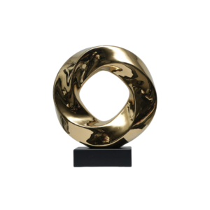 Home Decor FD-D25036 Gold Ring Ornament Front View