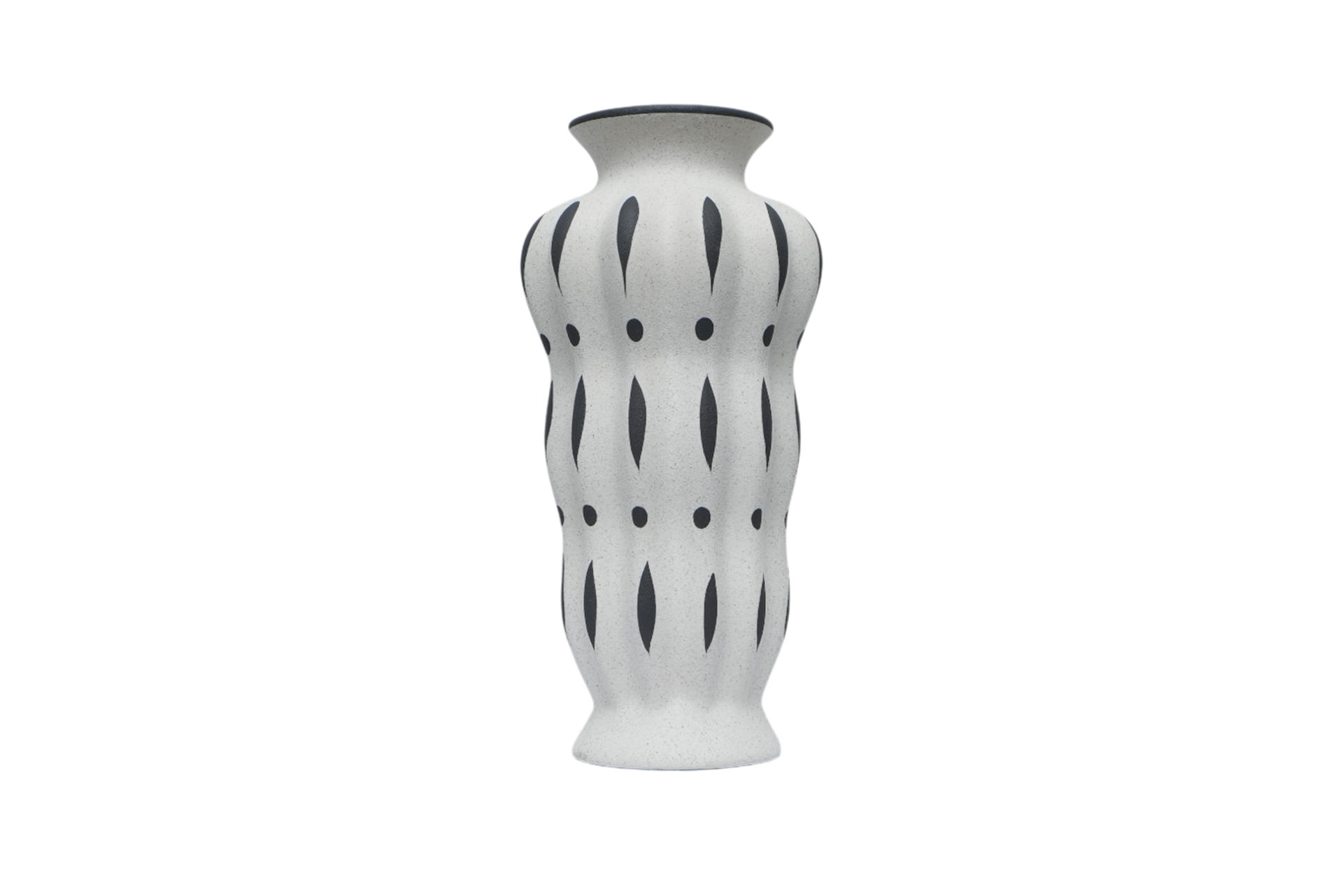 Home Decor FD-D25051A Multi-Leaf Pattern Vase A Front View