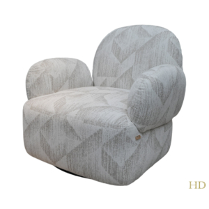 Home Decor Prism Swivel Armchair Side View