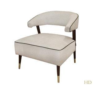 Home Decor Xinbo Armchair P 07 Oyster Side View