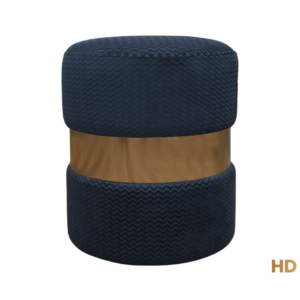 Home Decor Aniak Stool F 08 Ink Front View