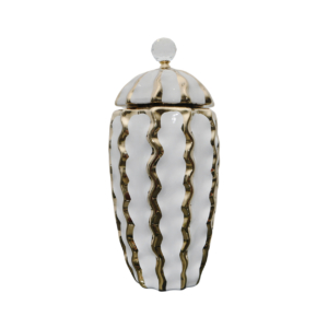 Home Decor Ceramic Decorate Jar V Design 17L Front View