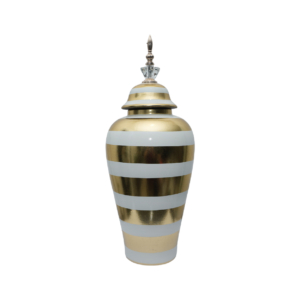 Home Decor Ceramic Decorate Jar V Design 30S Front View