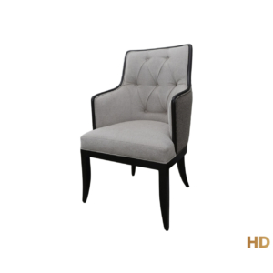 Home Decor Archelle Arm Dining Chair PCWR 05 Beige ( PNDK ) Side View